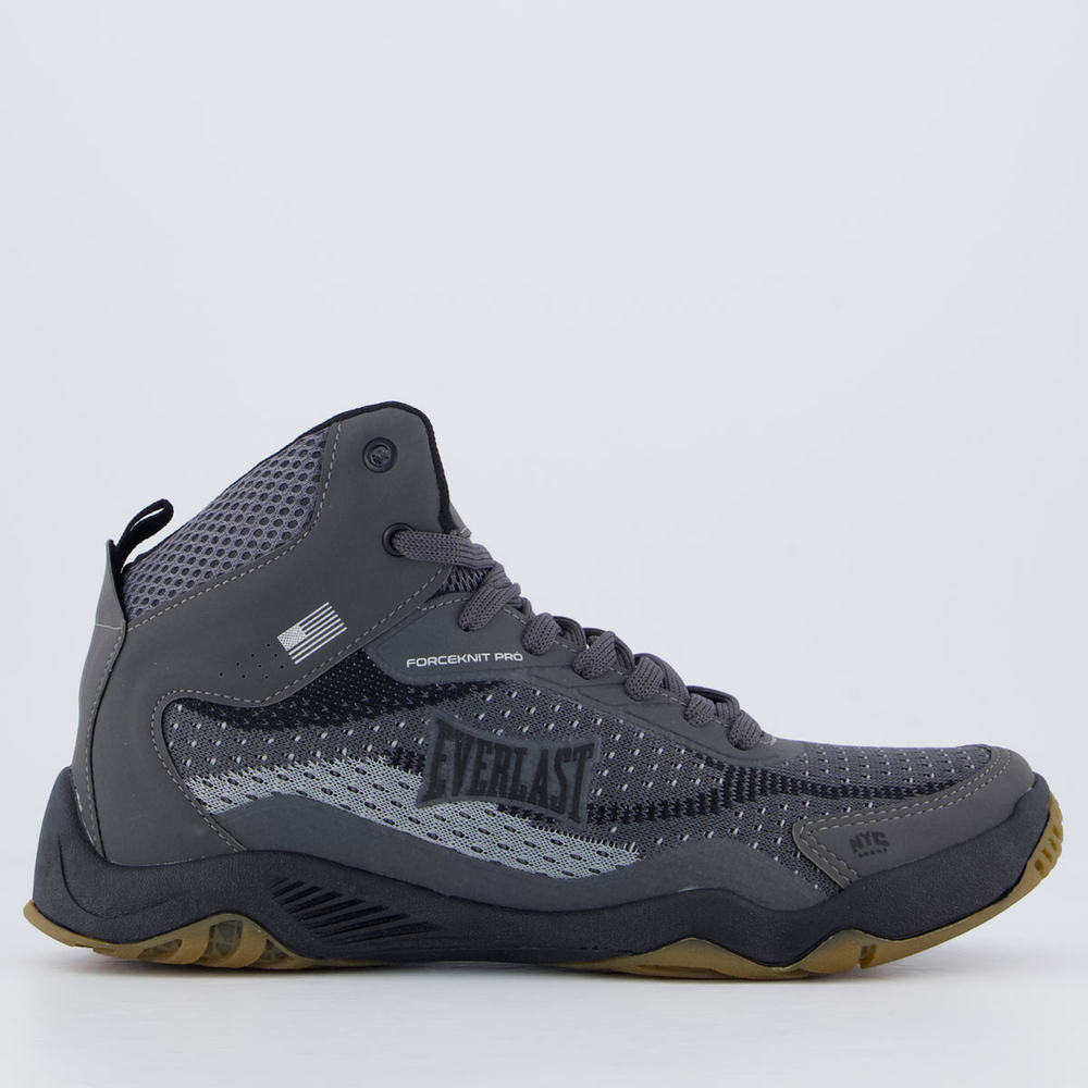 Tênis Everlast Forceknit Pro Cinza e Preto