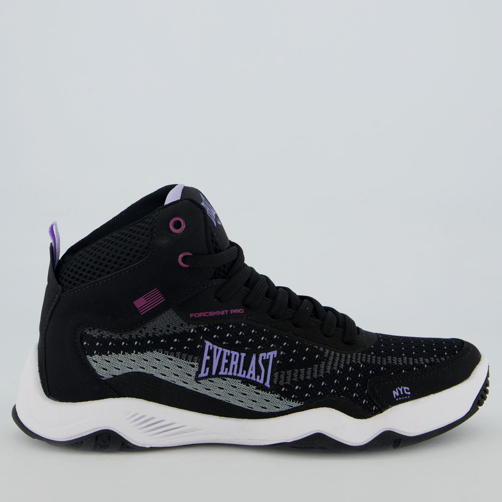 Tênis Everlast Forceknit Pro Feminino Preto e Lilás