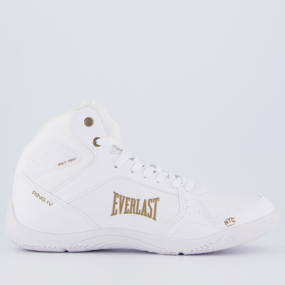Tênis Everlast Ring 4 Feminino Branco e Dourado