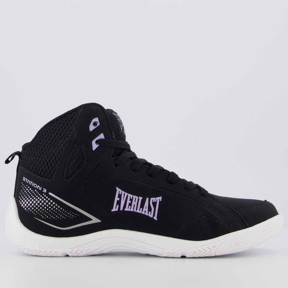 Tênis Everlast Station 3 Feminino Preto e Lilás
