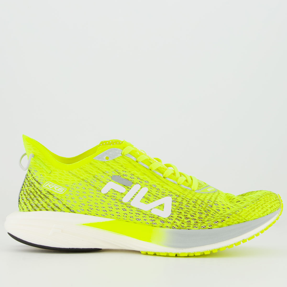 Tênis Fila KR6 Feminino Verde Limão e Branco