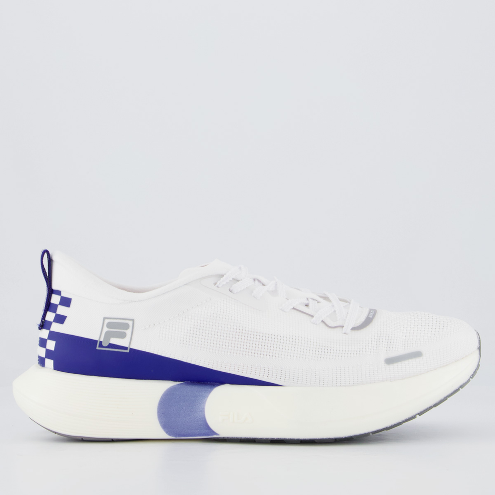 Tênis Fila KR7 Pro Feminino Branco e Azul Tênis Fila KR7 Pro Feminino Branco e Azul