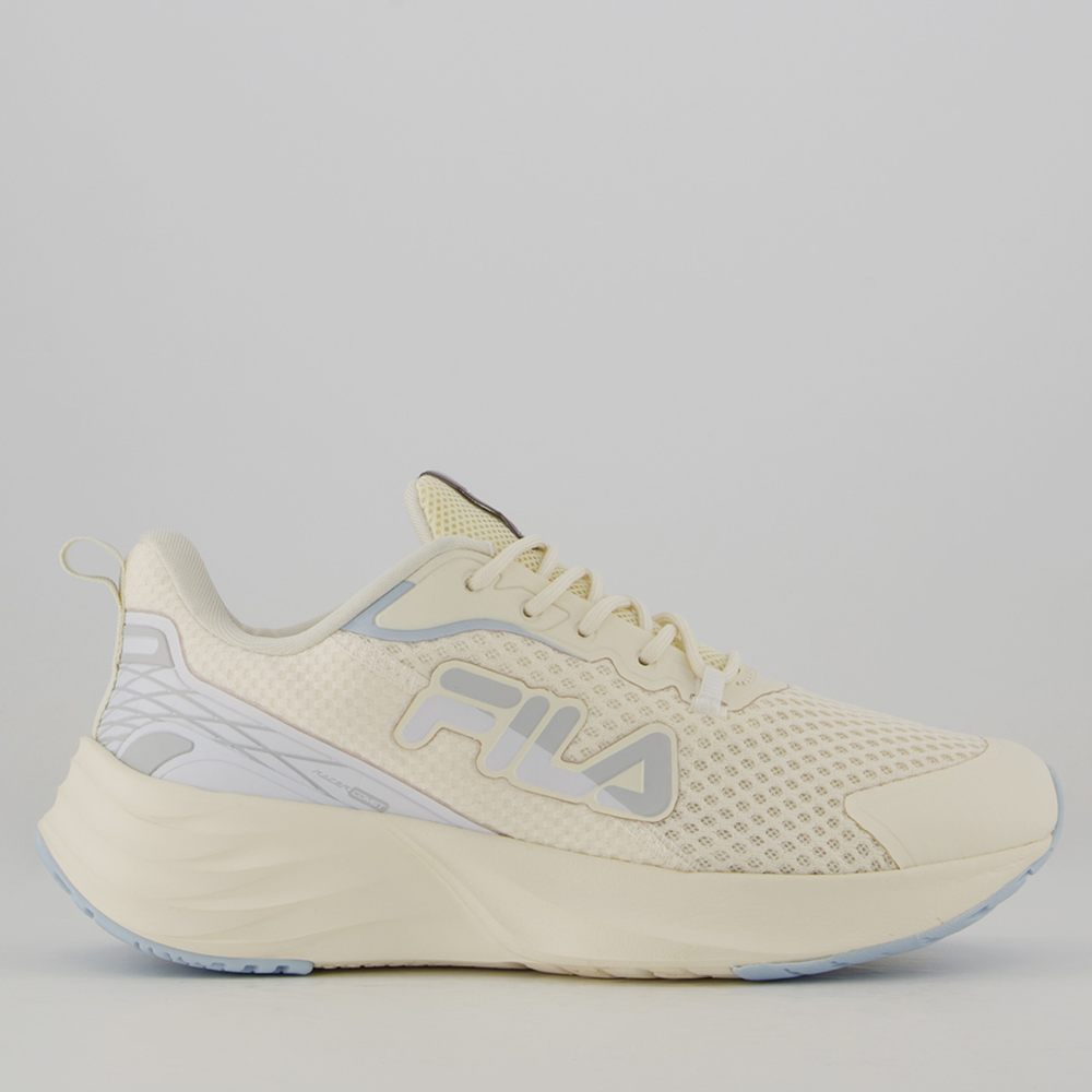 Tênis Fila Racer Comet Feminino Bege e Branco