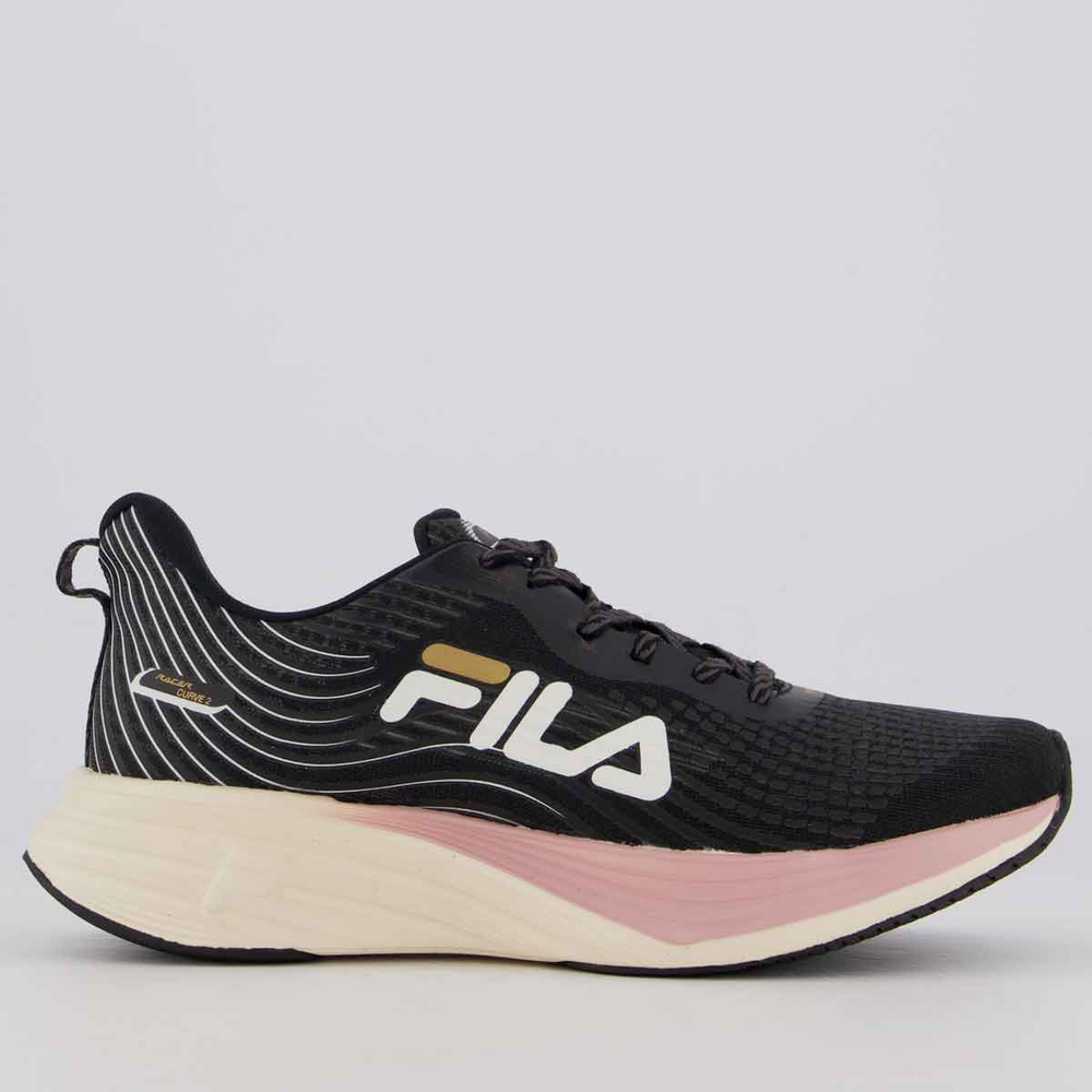 Tênis Fila Racer Curve 2 Feminino Preto e Bege