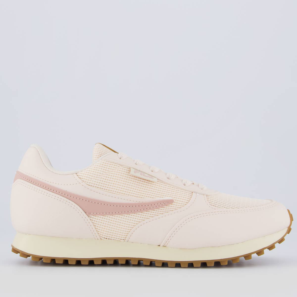 Tênis Fila Renno Classic Feminino Rosa e Bege