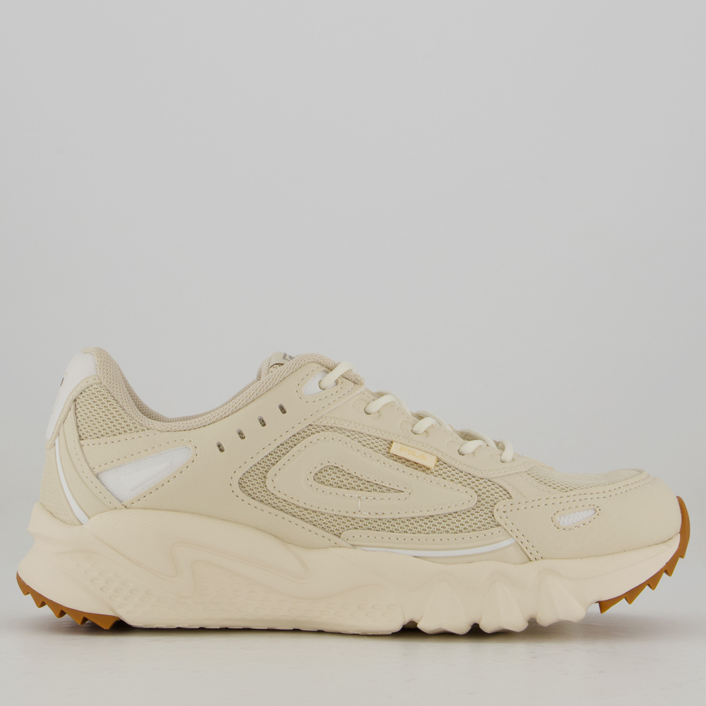 Tênis Fila Venture Tracer 2 Feminino Bege e Branco Tênis Fila Venture Tracer 2 Feminino Bege e Branco