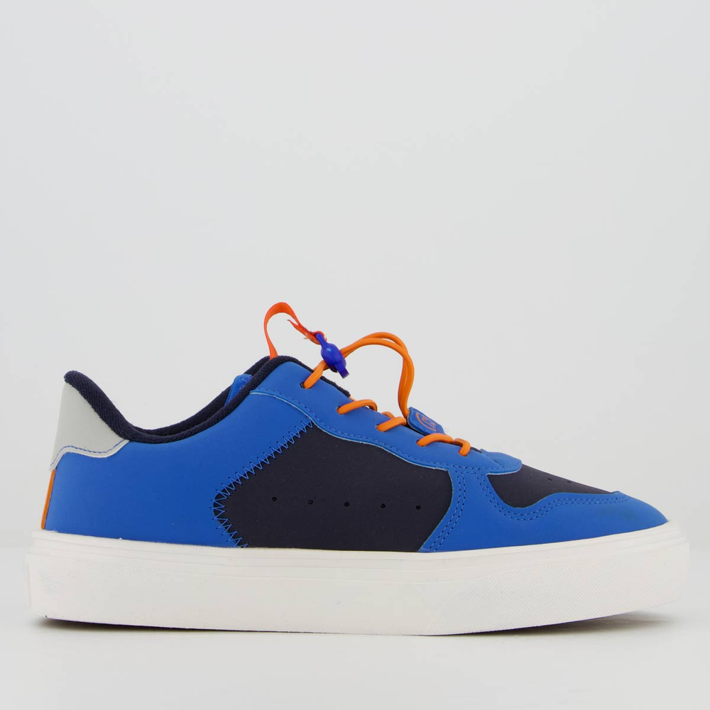 Tenis Klin Freestyle Juvenil Azul e Laranja