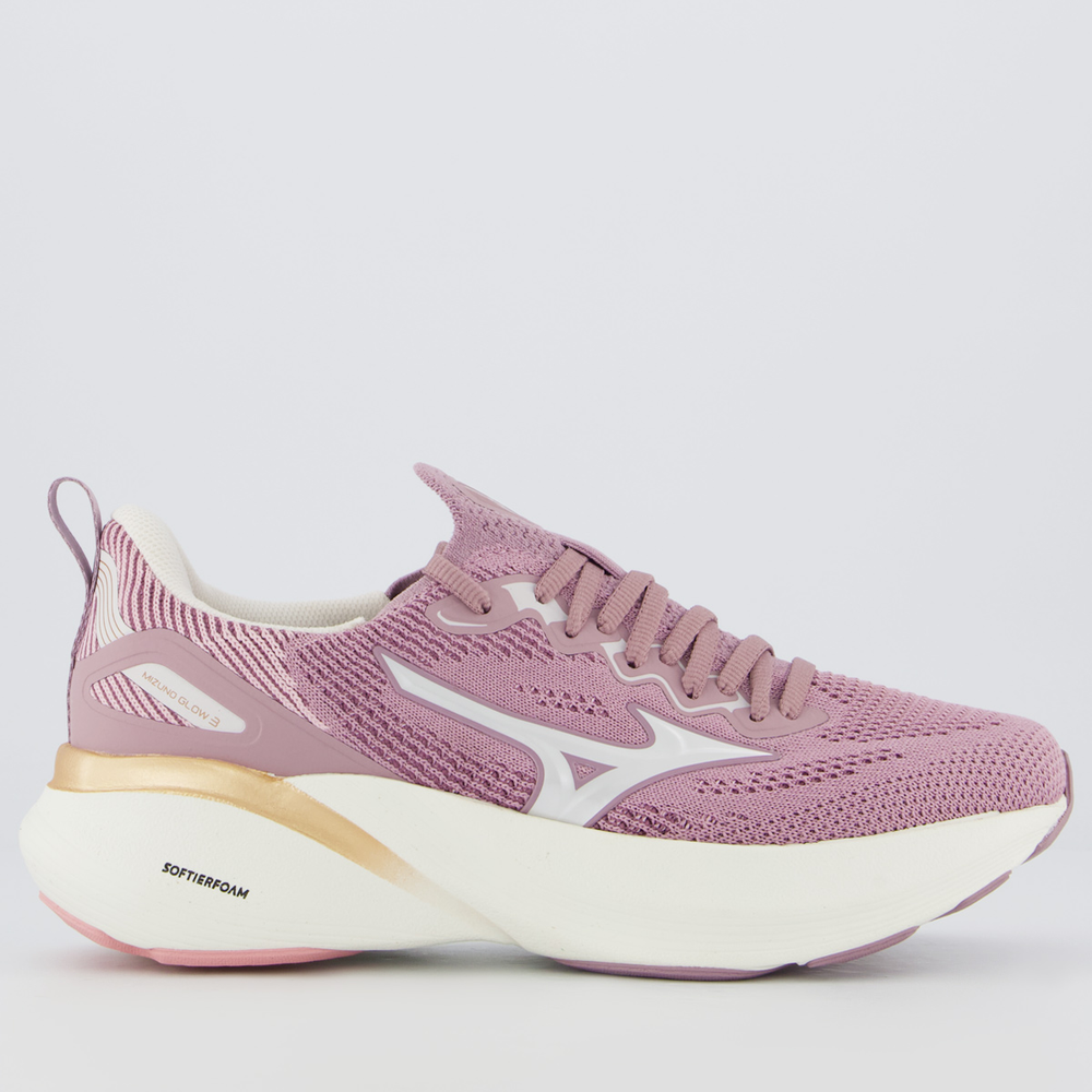 Tênis Mizuno Glow 3 Feminino Lilás Tênis Mizuno Glow 3 Feminino Lilás