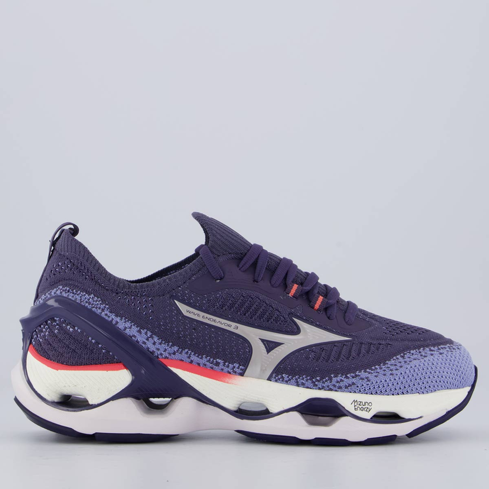 Tênis Mizuno Wave Endeavor 3 Feminino Roxo Tênis Mizuno Wave Endeavor 3 Feminino Roxo