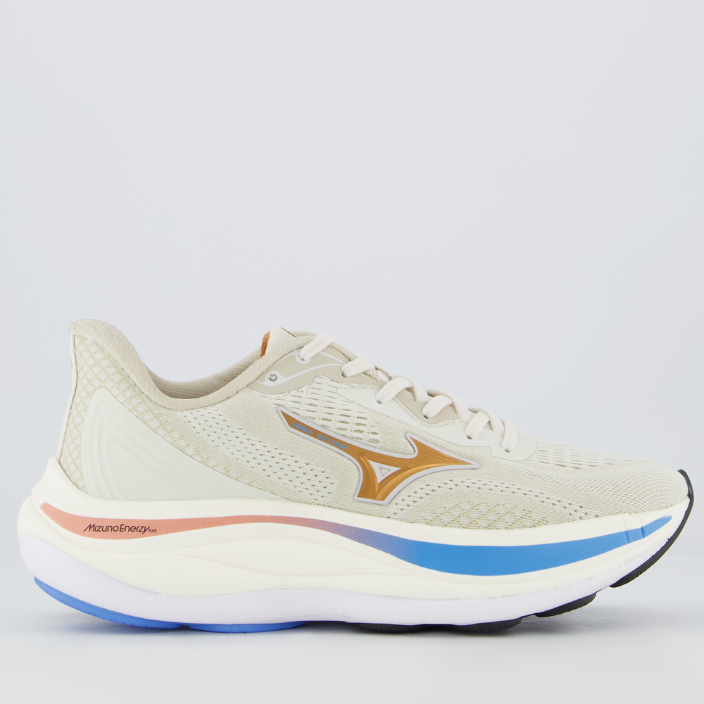 Tênis Mizuno Wave Skyway Feminino Off-White Tênis Mizuno Wave Skyway Feminino Off-White