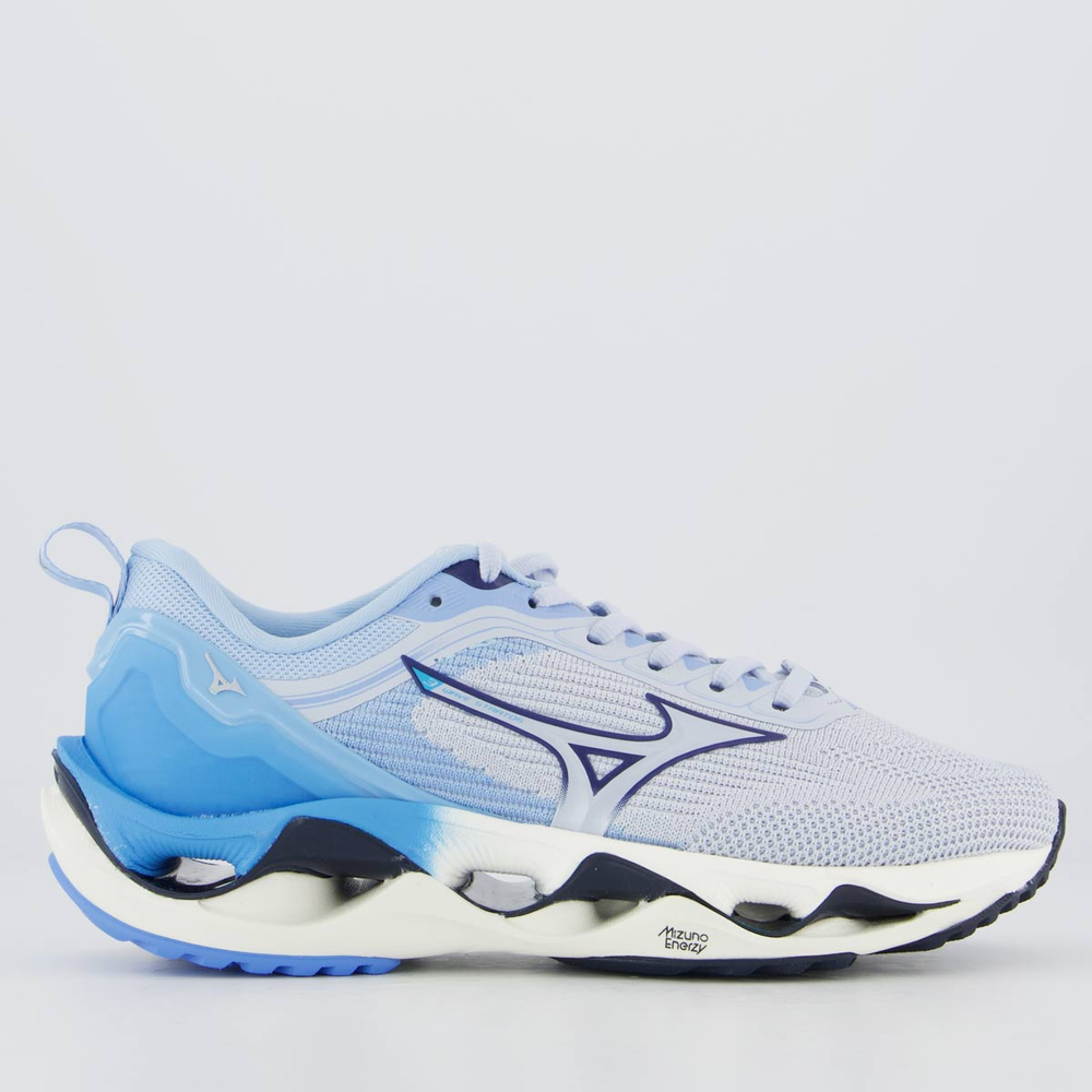 Tênis Mizuno Wave Stratos 3 Feminino Azul Tênis Mizuno Wave Stratos 3 Feminino Azul