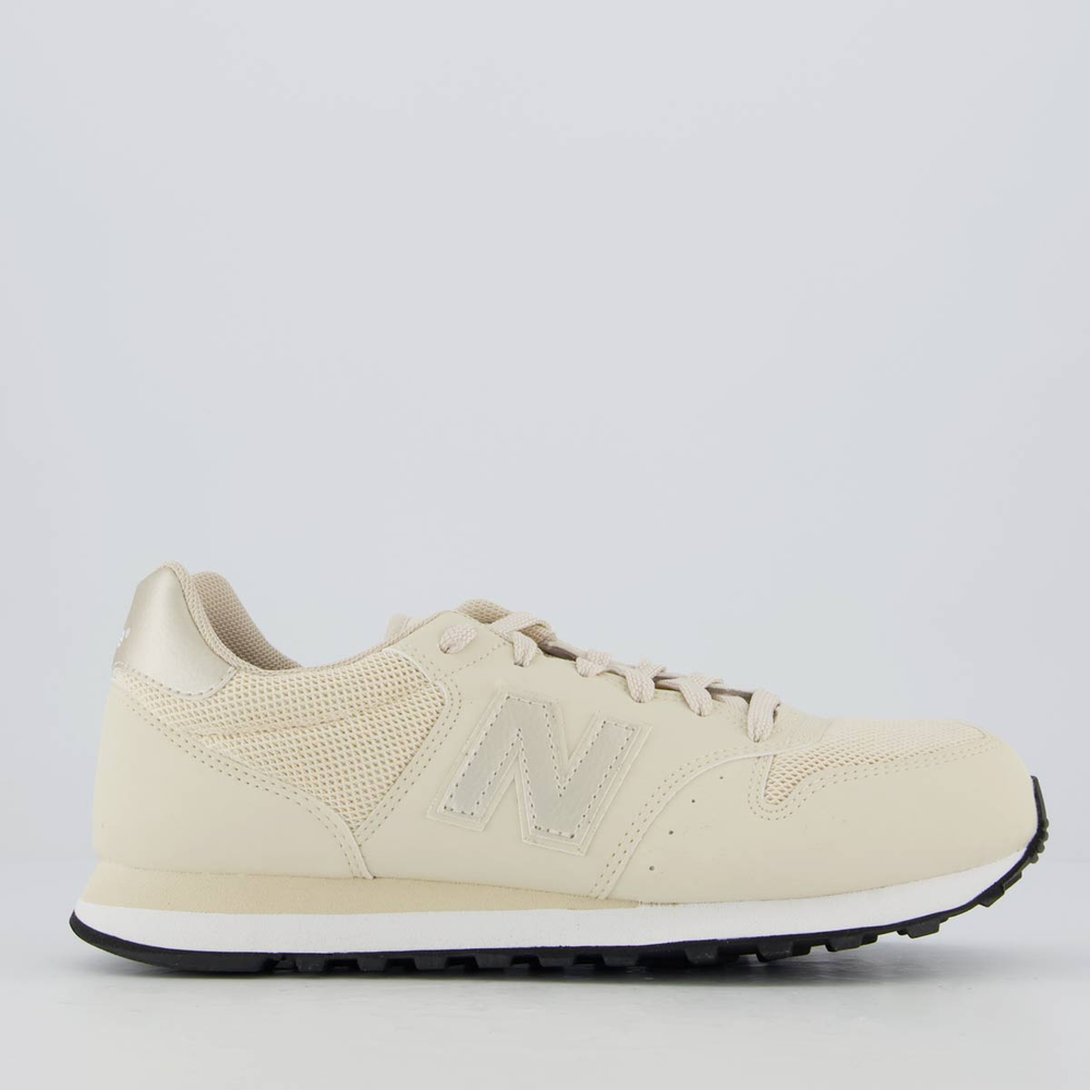 Tênis New Balance 500 V2 Feminino Bege e Branco Tênis New Balance 500 V2 Feminino Bege e Branco