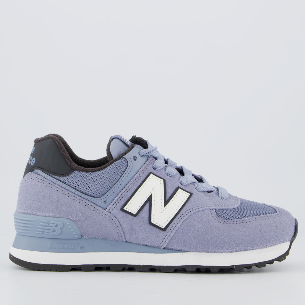 Tênis New Balance 574 V2 Feminino Azul e Branco Tênis New Balance 574 V2 Feminino Azul e Branco