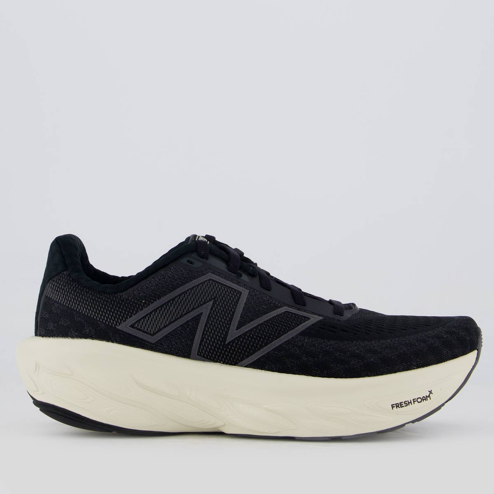 Tênis New Balance Fresh Foam X 1080 V14 Feminino Preto e Bege Tênis New Balance Fresh Foam X 1080 V14 Feminino Preto e Bege