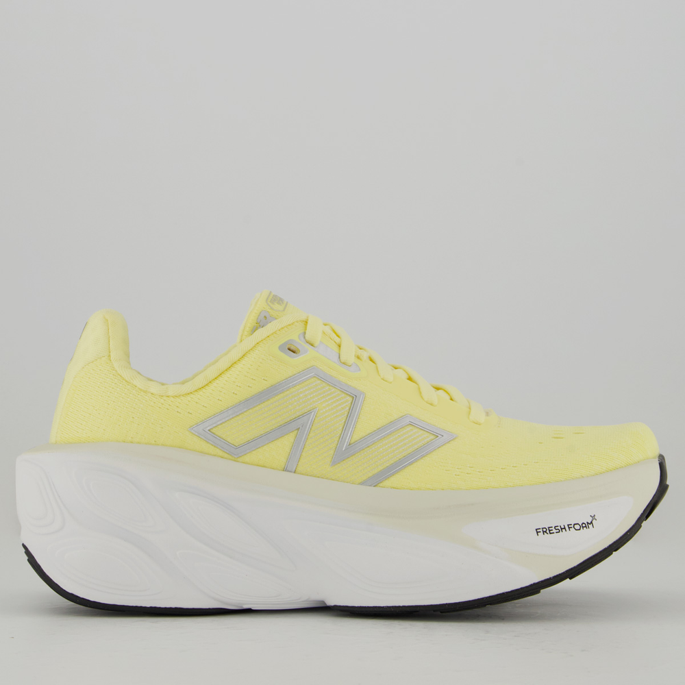 Tênis New Balance Fresh Foam X More V5 Feminino Amarelo Tênis New Balance Fresh Foam X More V5 Feminino Amarelo