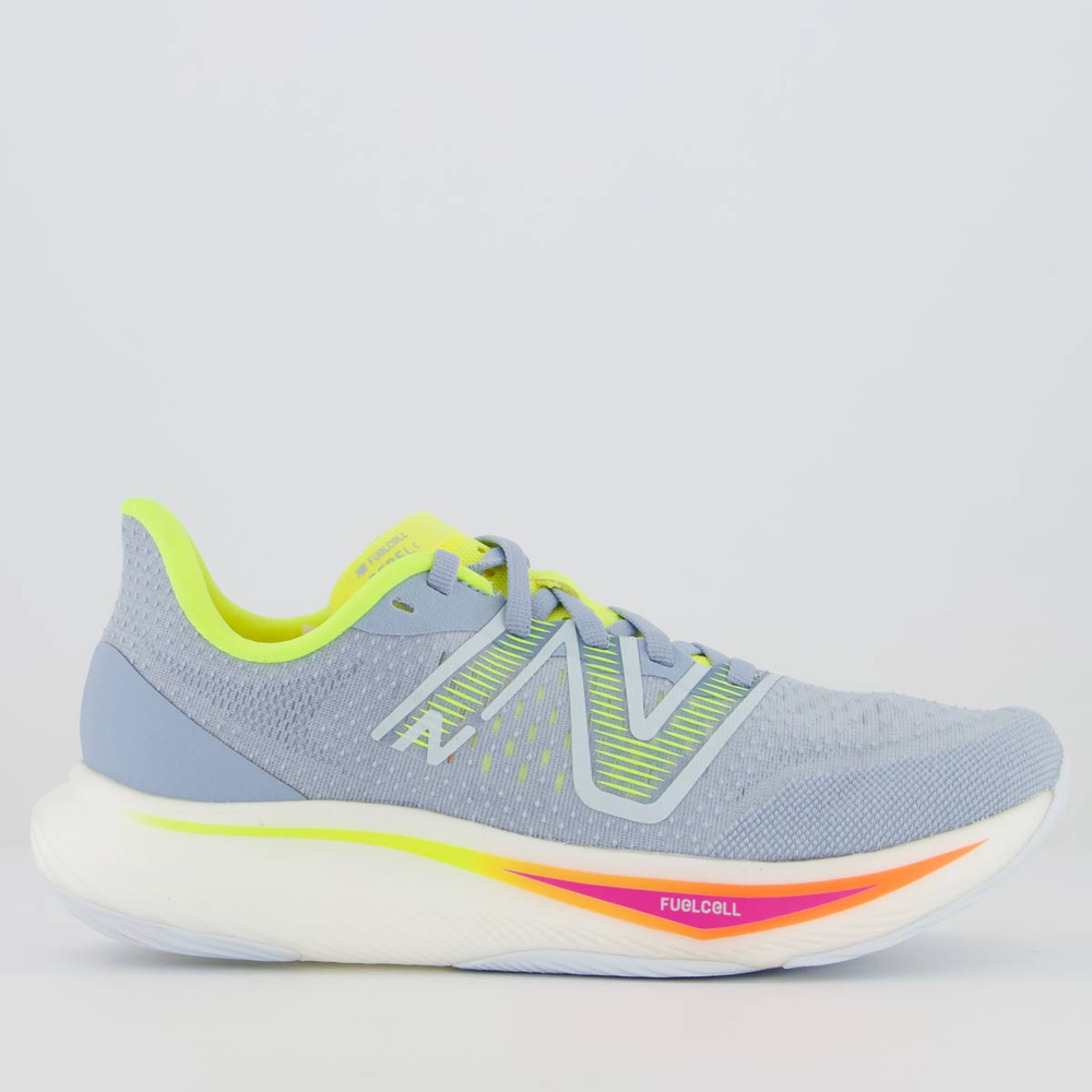 Tênis New Balance Fuelcell Rebel V3 Feminino Azul Tênis New Balance Fuelcell Rebel V3 Feminino Azul