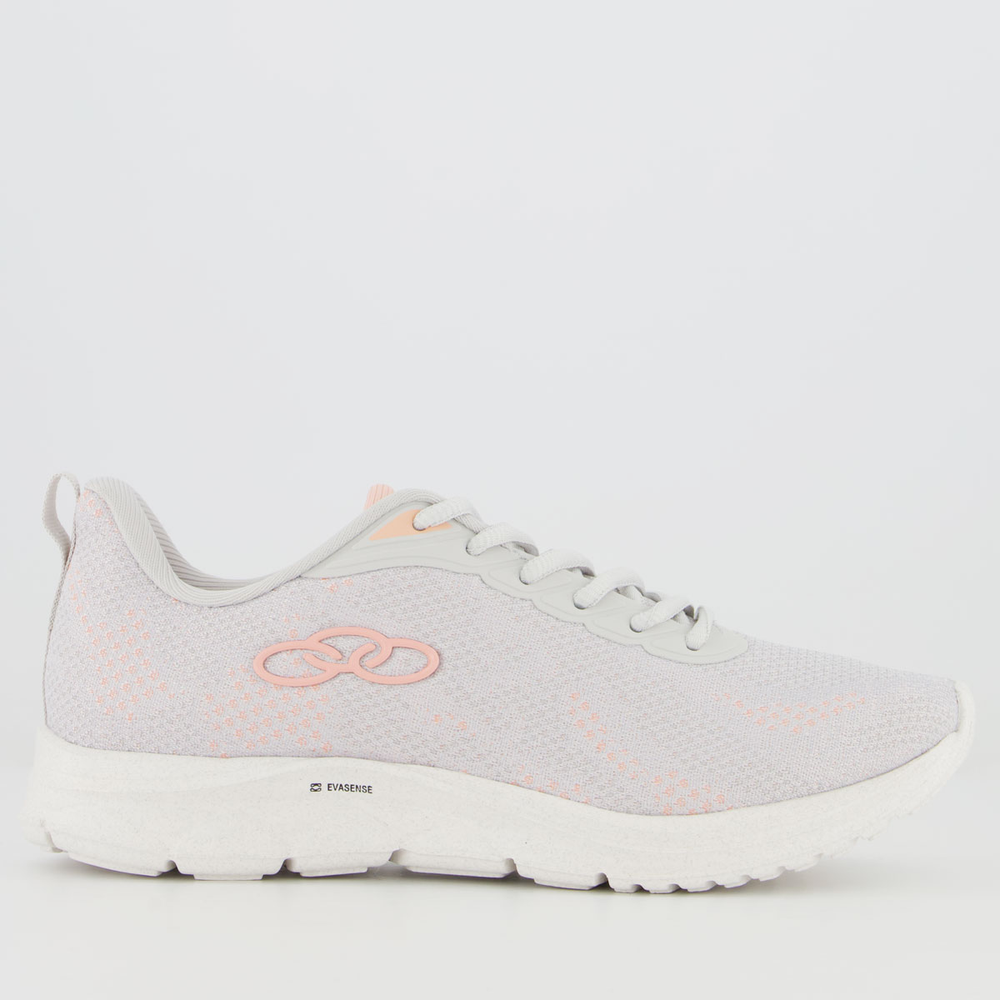 Tênis Olympikus Citrus 2 Feminino Cinza e Salmão Tênis Olympikus Citrus 2 Feminino Cinza e Salmão