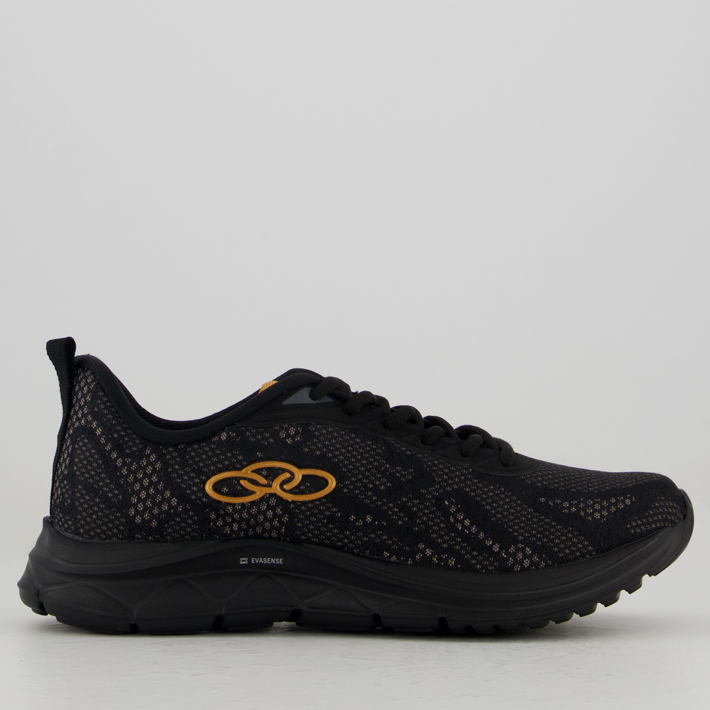 Tênis Olympikus Citrus 2 Feminino Preto e Dourado Tênis Olympikus Citrus 2 Feminino Preto e Dourado