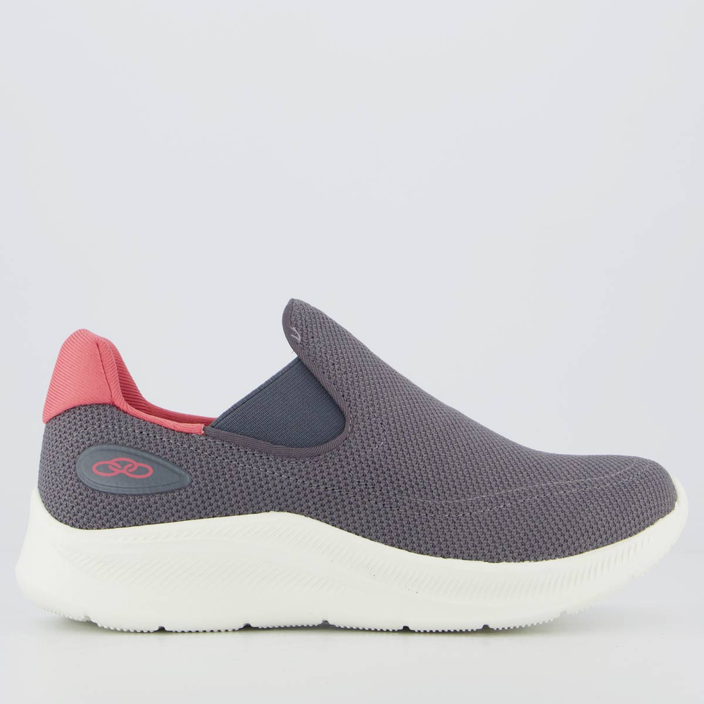Tênis Olympikus Flutua 2 Feminino Cinza e Branco Tênis Olympikus Flutua 2 Feminino Cinza e Branco