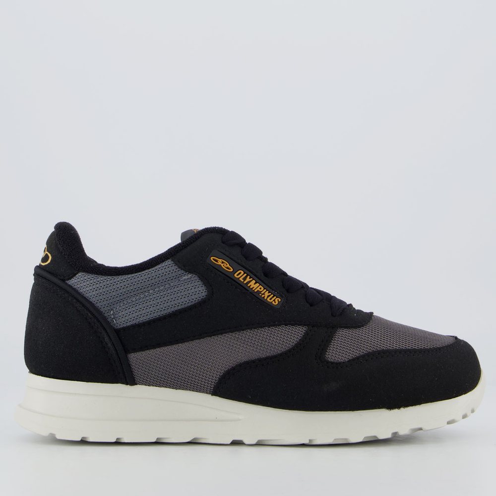 Tênis Olympikus Jogging 101 SE Feminino Preto e Cinza Tênis Olympikus Jogging 101 SE Feminino Preto e Cinza