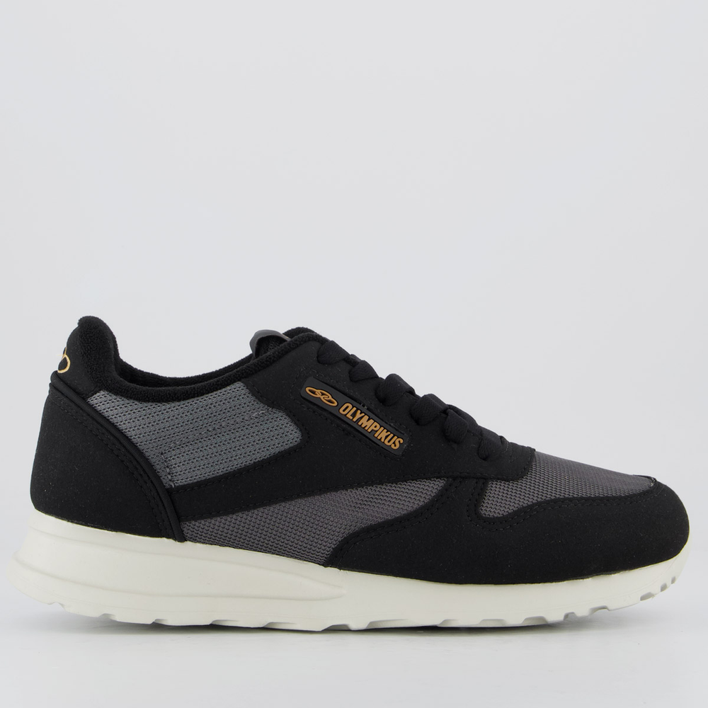 Tênis Olympikus Jogging 101 SE Preto e Chumbo
