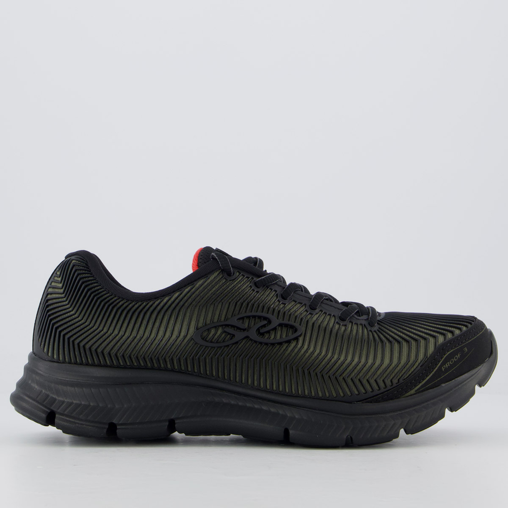 Tênis Olympikus Proof 3 Preto e Verde Tênis Olympikus Proof 3 Preto e Verde