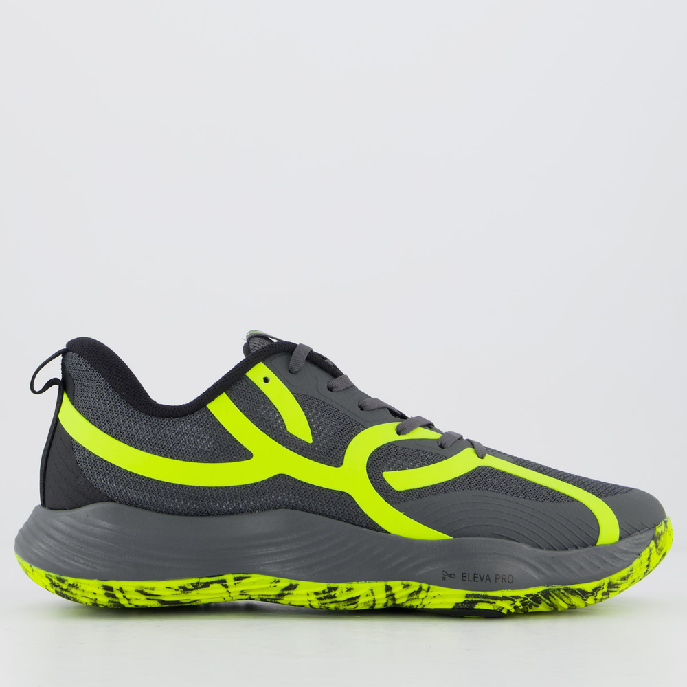 Tênis Olympikus Quadra 2 Cinza e Verde Tênis Olympikus Quadra 2 Cinza e Verde