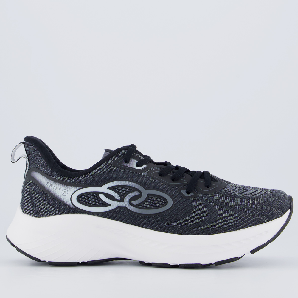 Tênis Olympikus Swift 5 Feminino Preto e Branco