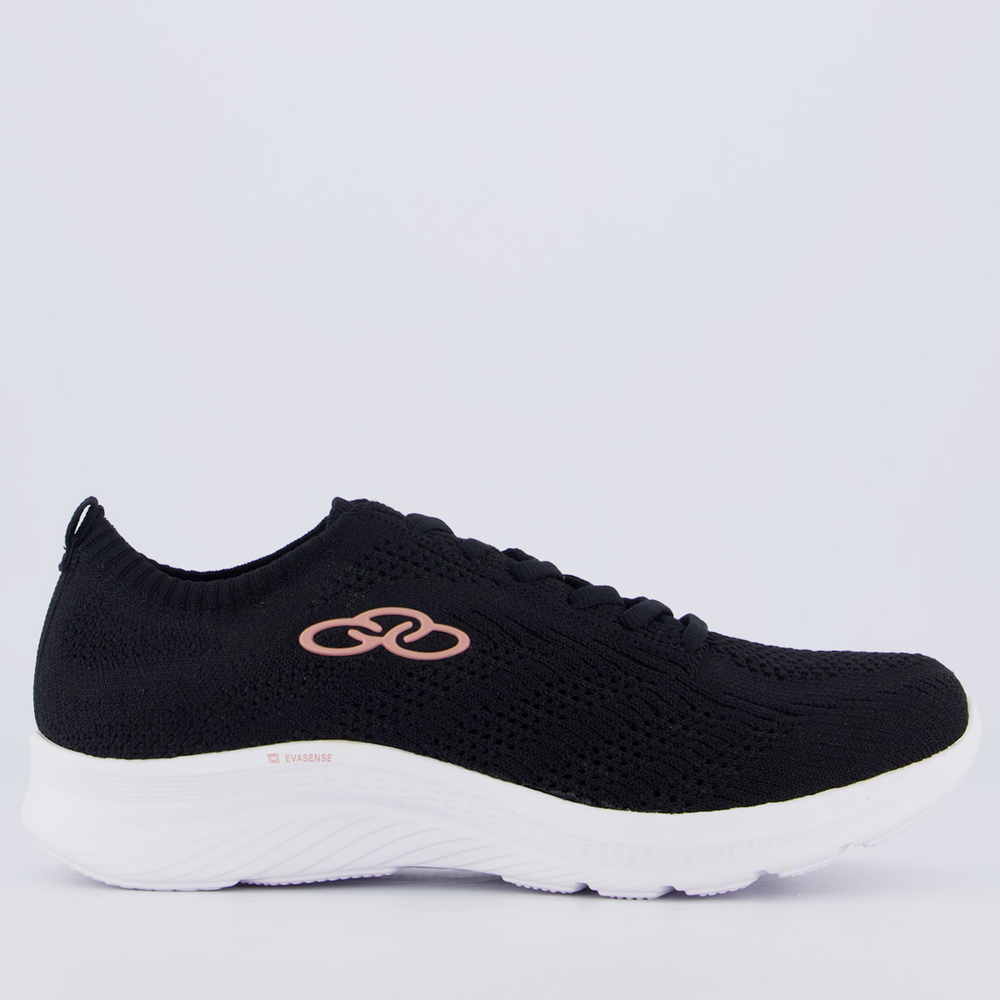Tênis Olympikus Ultraleve 130g Feminino Preto e Branco
