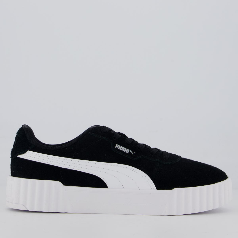 Tênis Puma Carina 3.0 SD Feminino Preto e Branco
