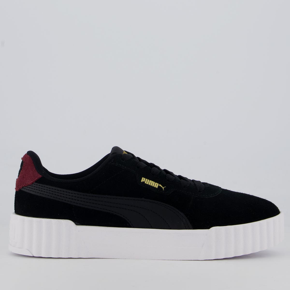 Tênis Puma Carina 3.0 SD Feminino Preto e Dourado