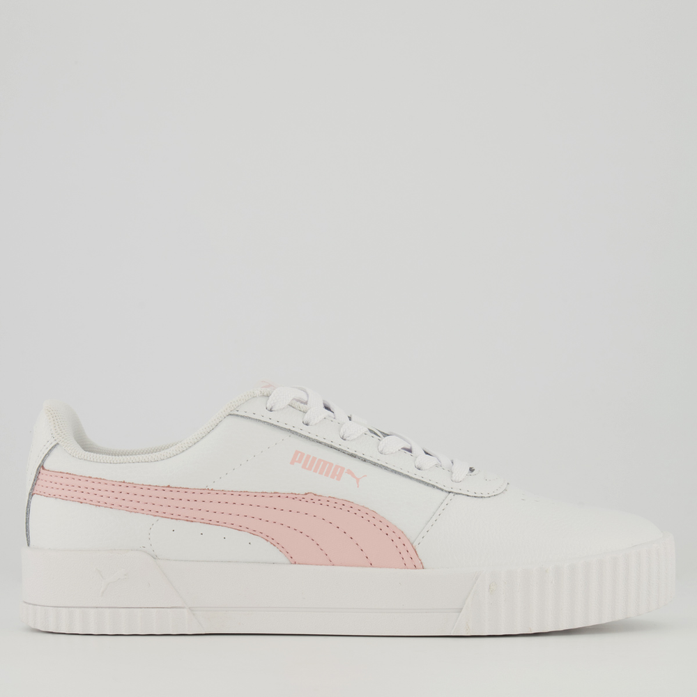 Tênis Puma Carina L BDP Feminino Branco e Rosa