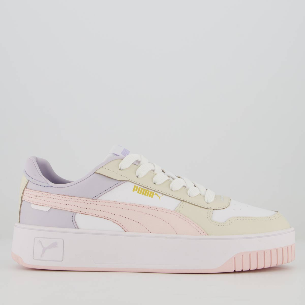 Tênis Puma Carina Street BDP Feminino Branco Tênis Puma Carina Street BDP Feminino Branco
