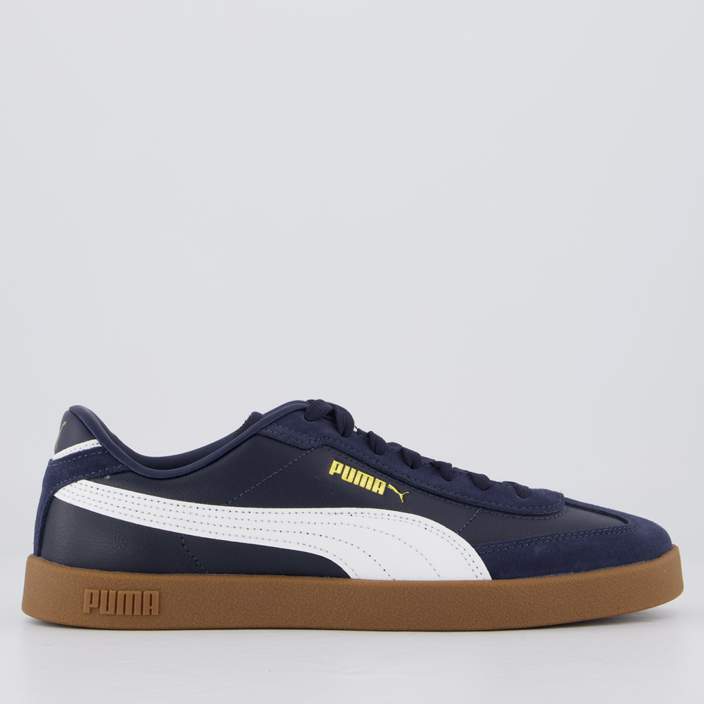 Tênis Puma Club Era II Marinho e Branco Tênis Puma Club Era II Marinho e Branco