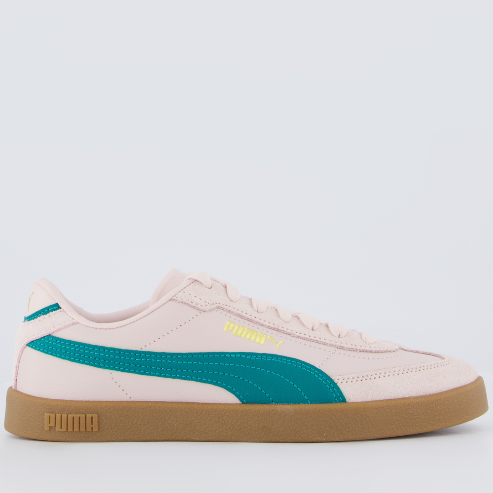 Tênis Puma Club II Feminino Rosa e Verde Tênis Puma Club II Feminino Rosa e Verde