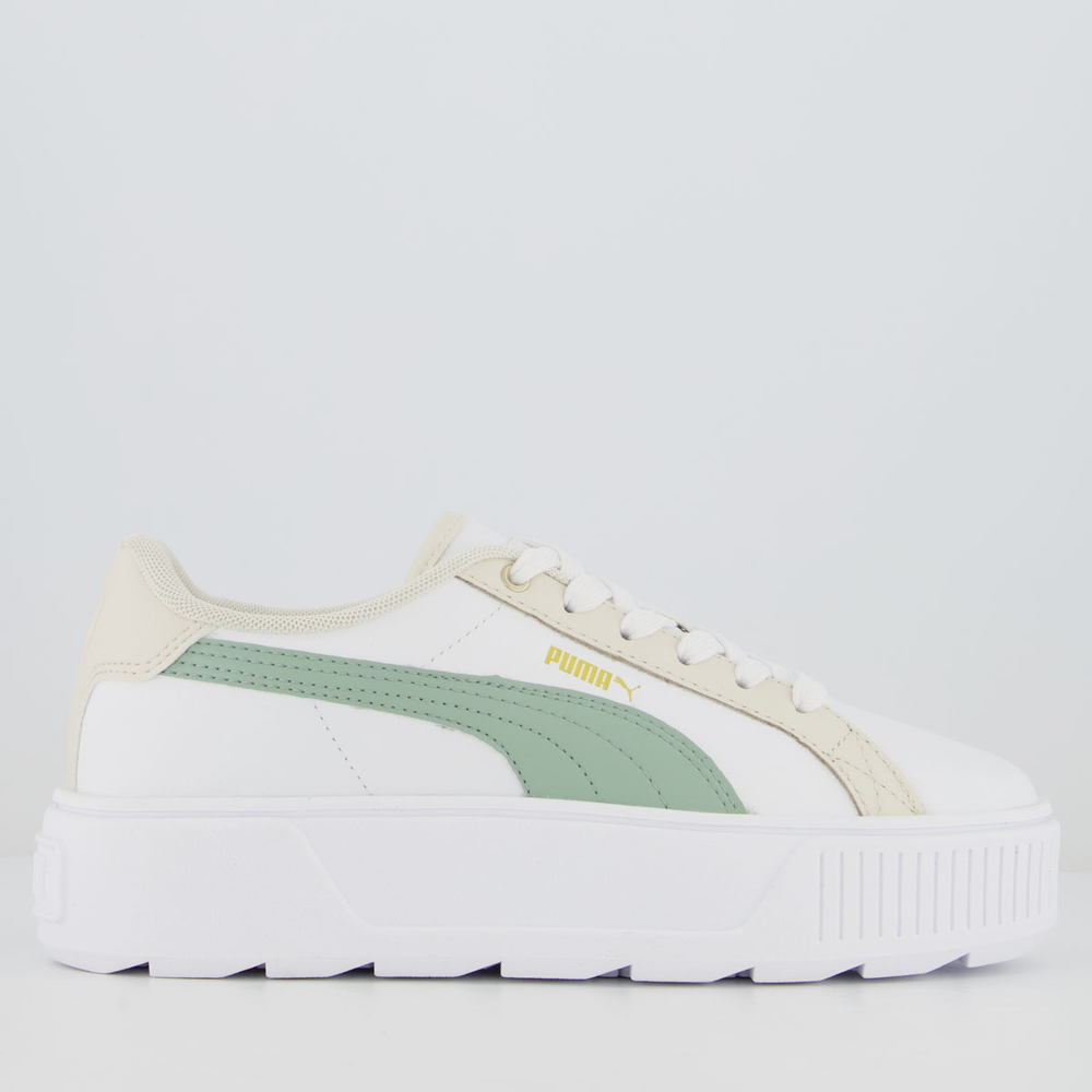 Tênis Puma Karmen L BDP Feminino Branco e Verde