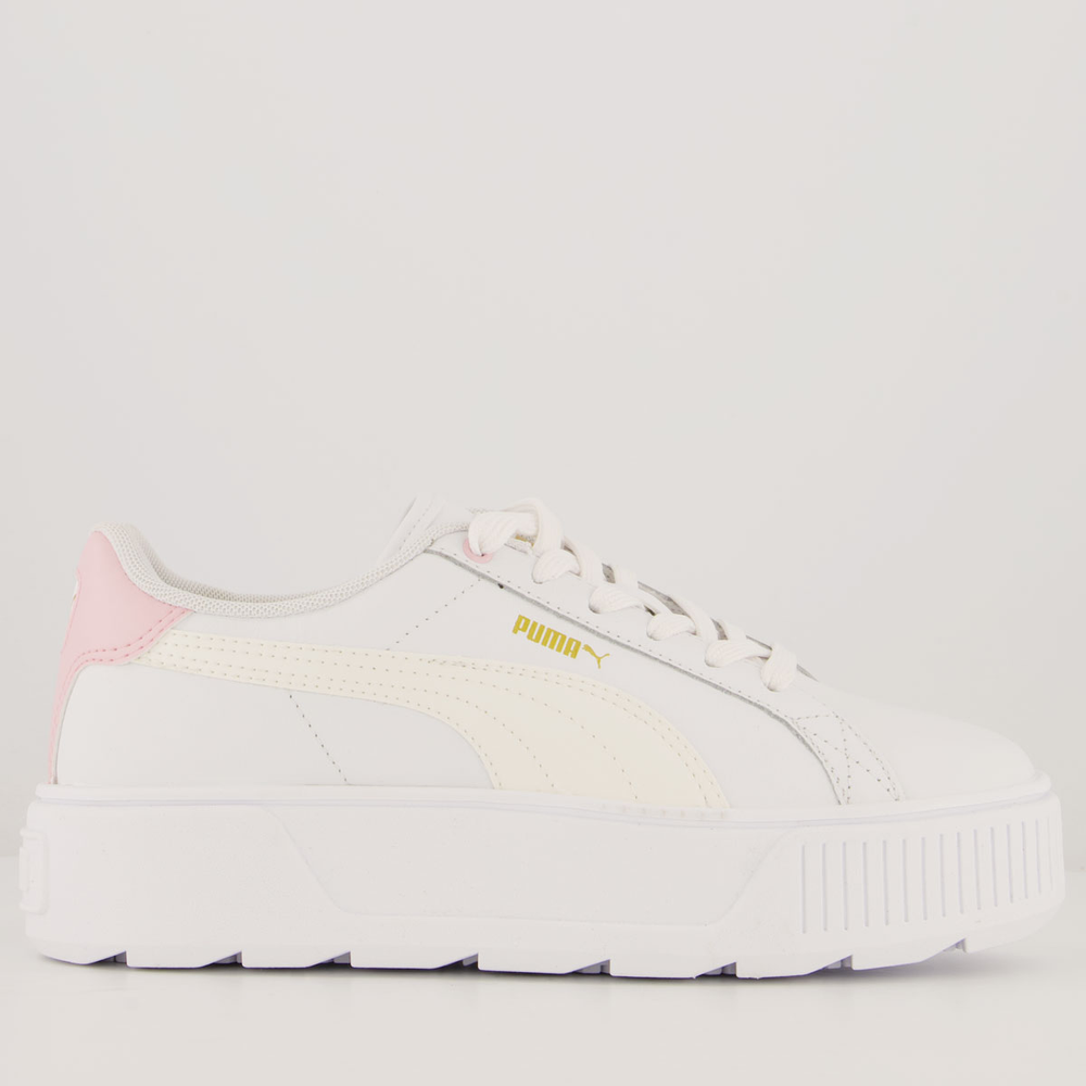Tênis Puma Karmen L Feminino Branco e Rosa