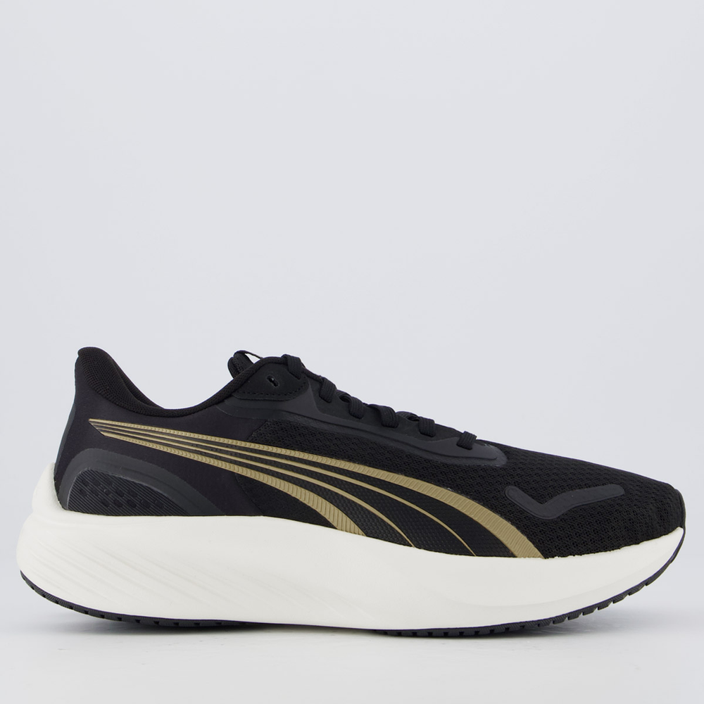 Tenis Puma Pouce Lite Feminino Preto e Dourado