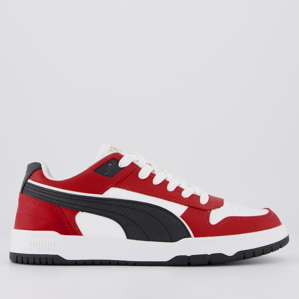 Tenis Puma RBD Game Low BDP Preto Branco e Vermelho Tenis Puma RBD Game Low BDP Preto Branco e Vermelho