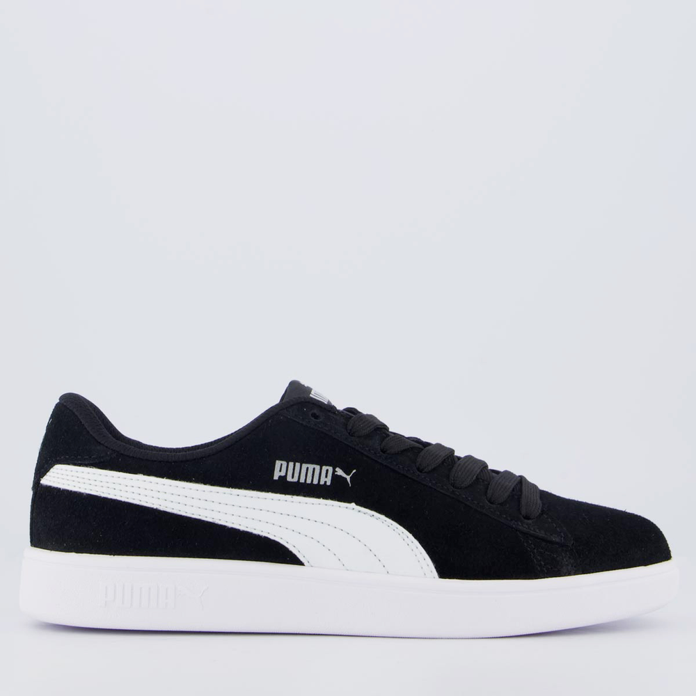 Tênis Puma Smash V3 WN'S BDP Feminino Preto e Branco