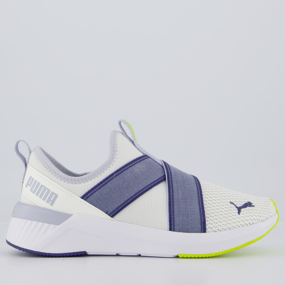 Tenis Puma Softride Harli Slip ON WNS Feminino Branco e Lilas