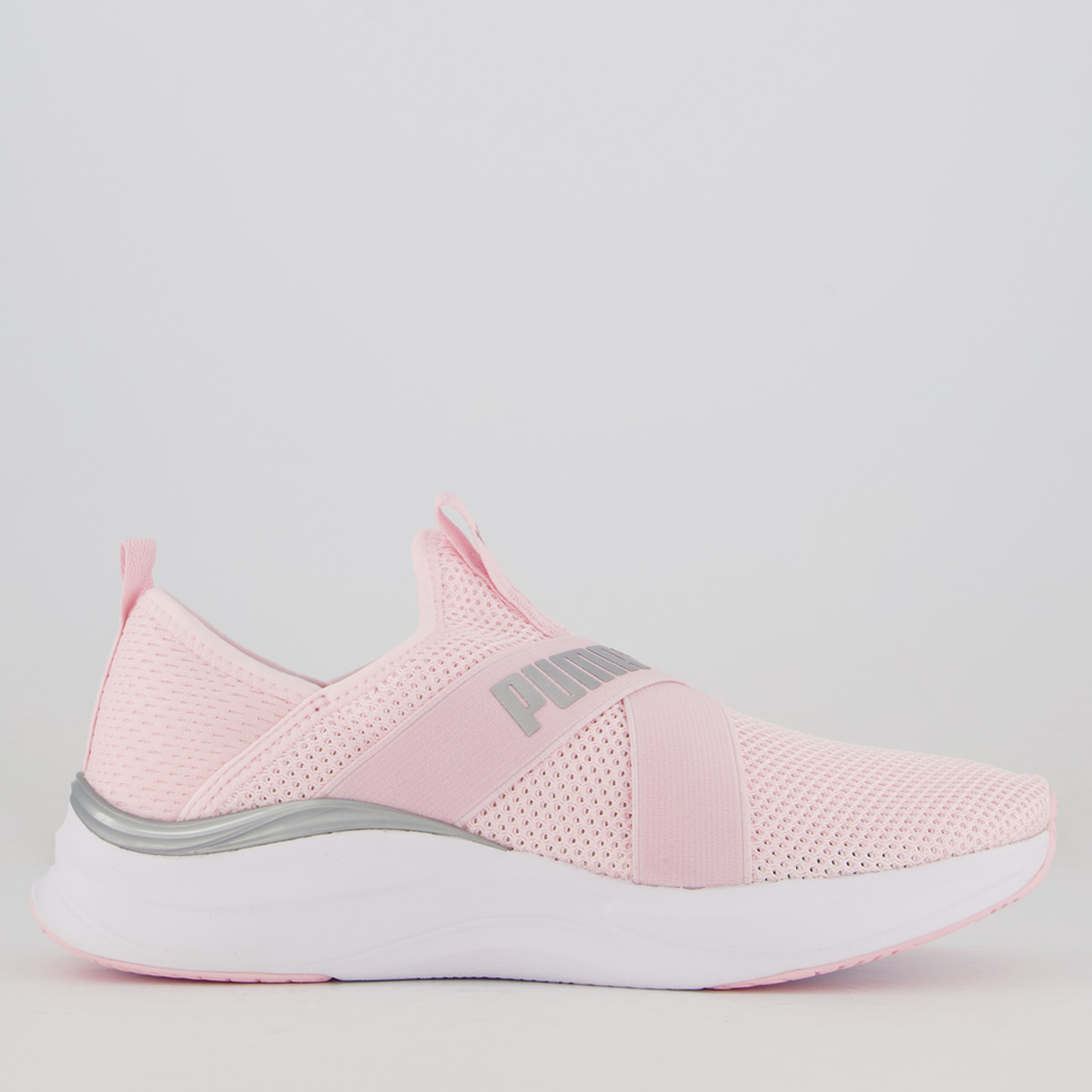 Tênis Puma Softride Harmony Slip Feminino Rosa e Branco