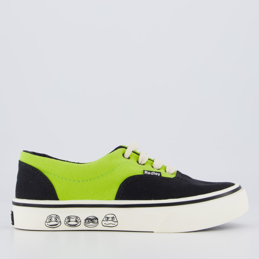 Tênis Redley Originals Tmnt Feminino Preto e Verde