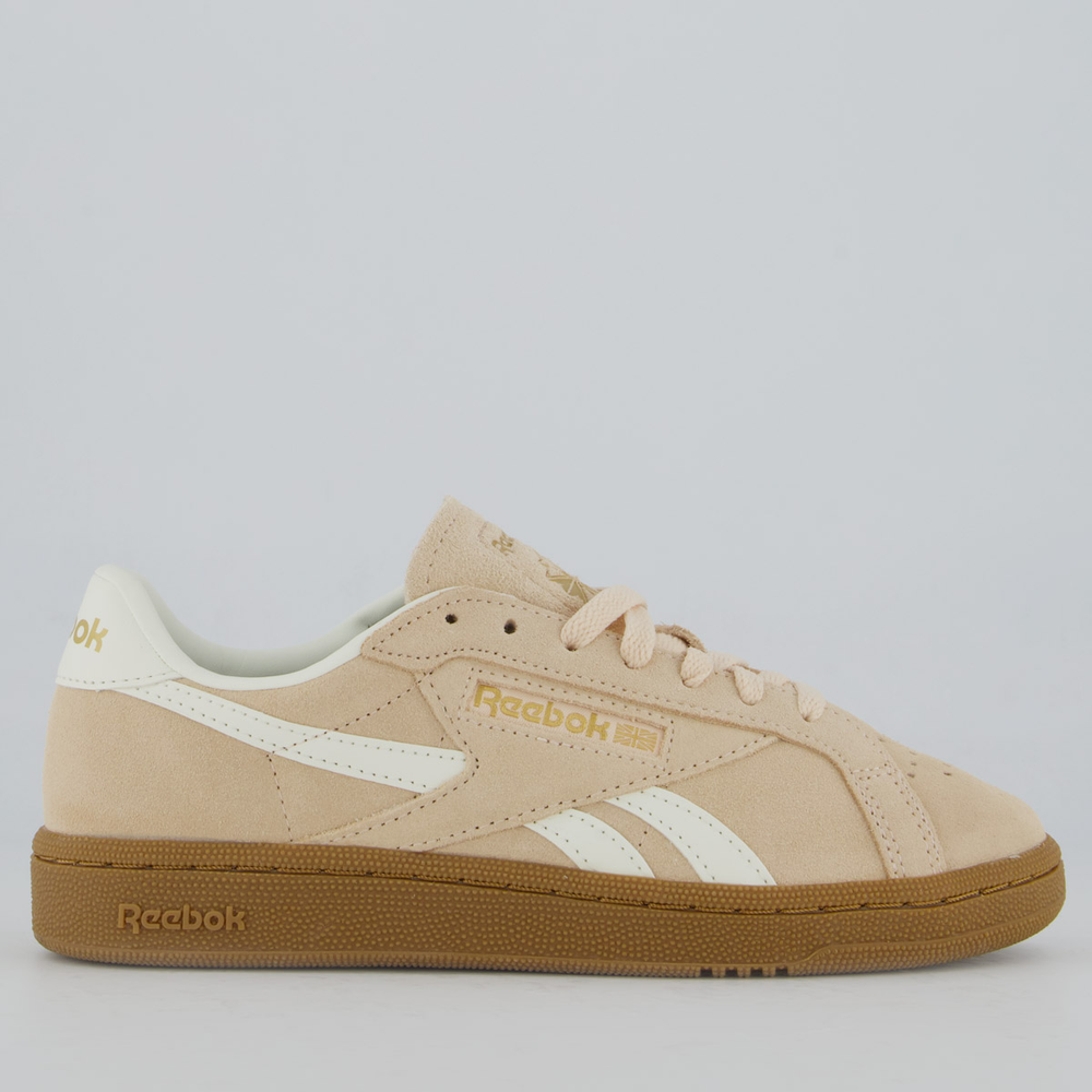 Tênis Reebok Club C Grounds UK Feminino Rosa e Branco