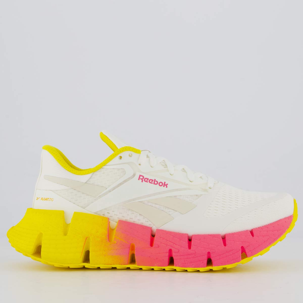 Tênis Reebok Floatzig 1 Feminino Branco e Amarelo