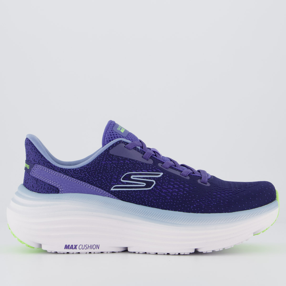 Tênis Skechers Max Cushioning Endeavour Feminino Roxo Tênis Skechers Max Cushioning Endeavour Feminino Roxo