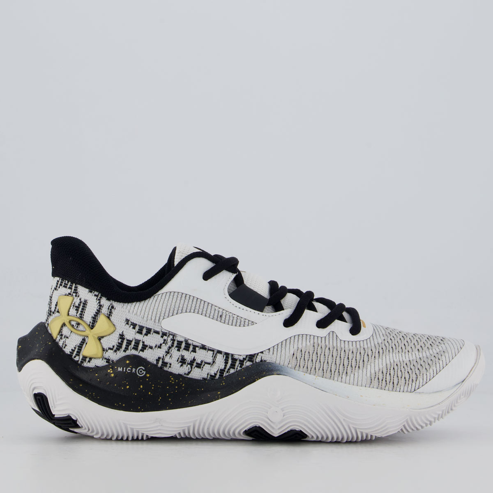 Tênis Under Armour Dime Branco e Preto