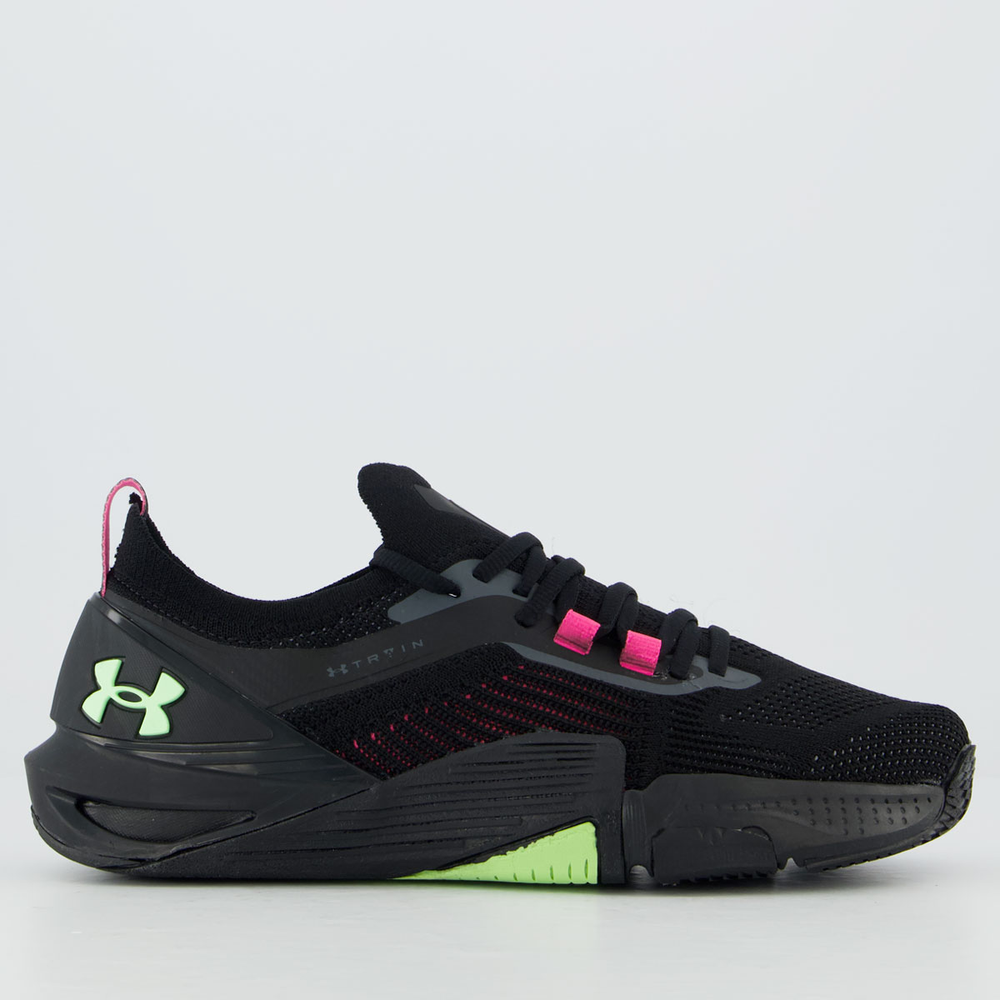 Tênis Under Armour Tribase Cross 2 SE Feminino Preto e Roxo Tênis Under Armour Tribase Cross 2 SE Feminino Preto e Roxo
