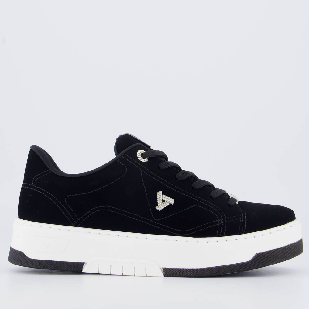 Tênis Via Marte V126 Feminino Preto e Branco
