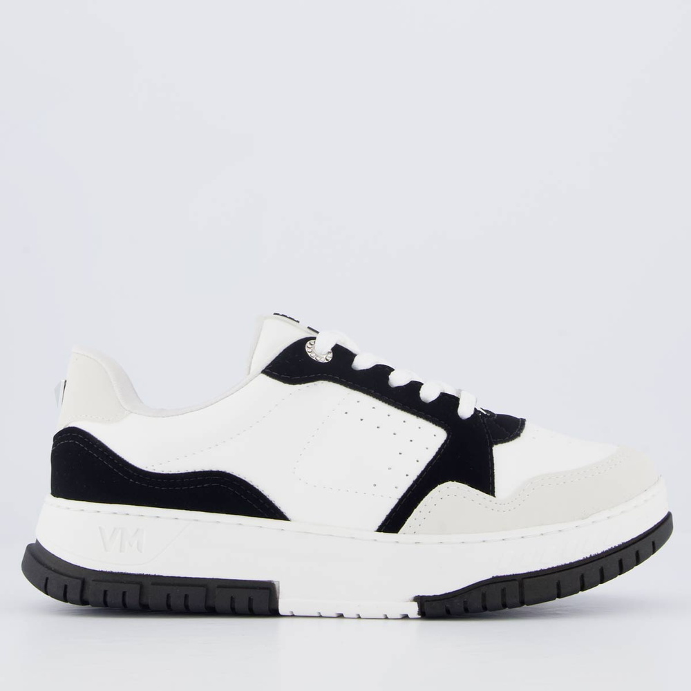 Tênis Via Marte V219 Feminino Branco e Preto